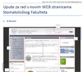 Upute za rad s novim stranicama
