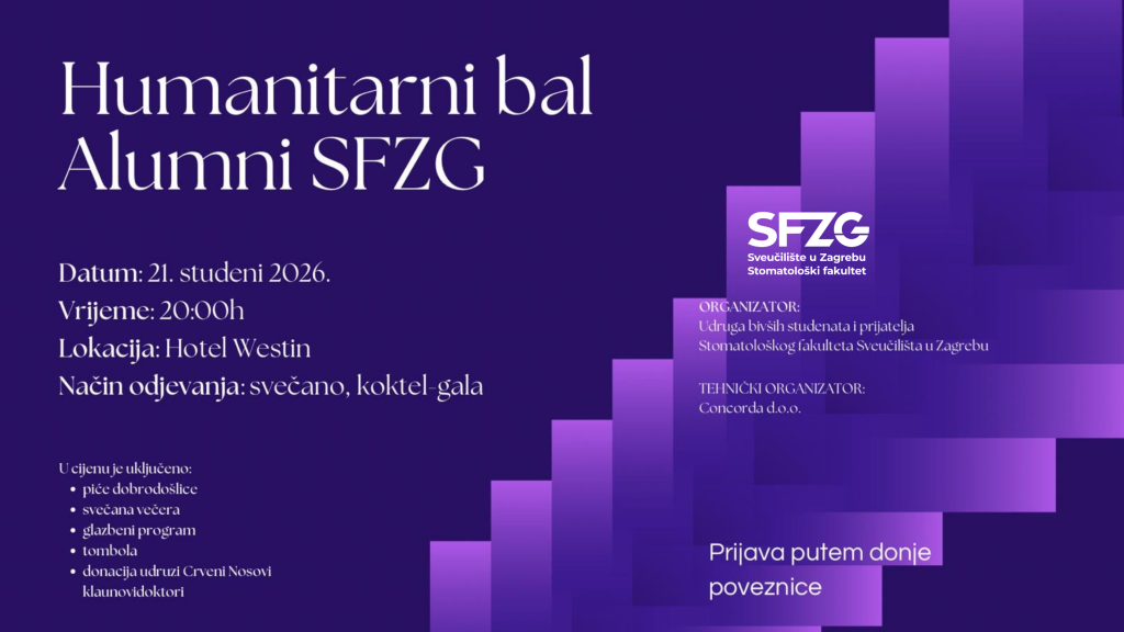 Humanitarni bal ALUMNI Stomatološkog fakulteta Sveučilišta u Zagrebu